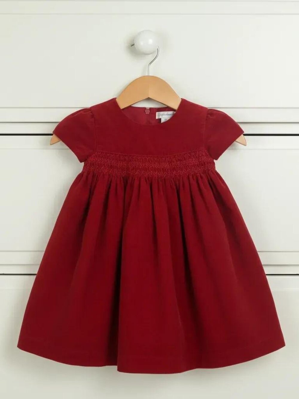 Ralph Lauren Red Smocked Corduroy Dress size 18 Months